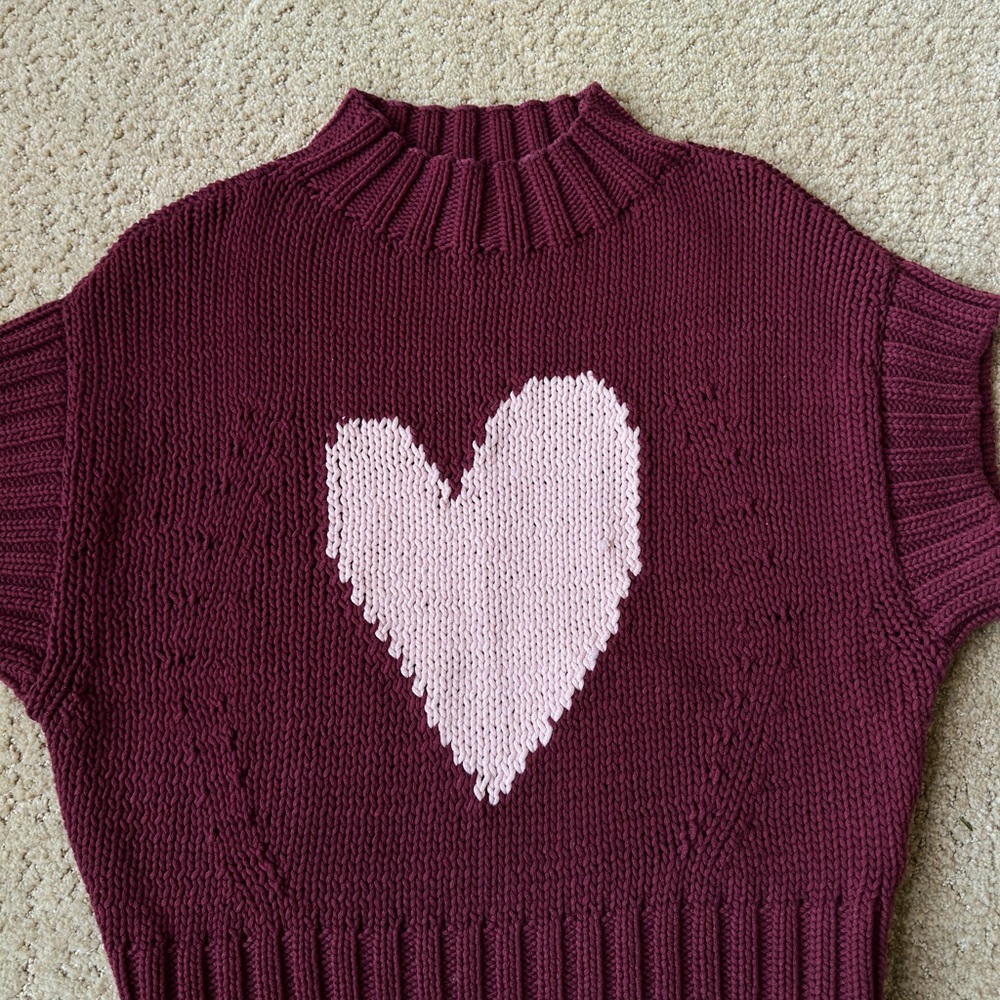 Anthropologie Maeve Heart Sweater - Picture 3 of 5